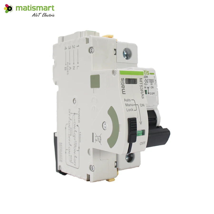 Matismart MT53RS AC230v Rs485 Remote Control and Auto Recloser Device with Matis 1P MCB for Smart Industry