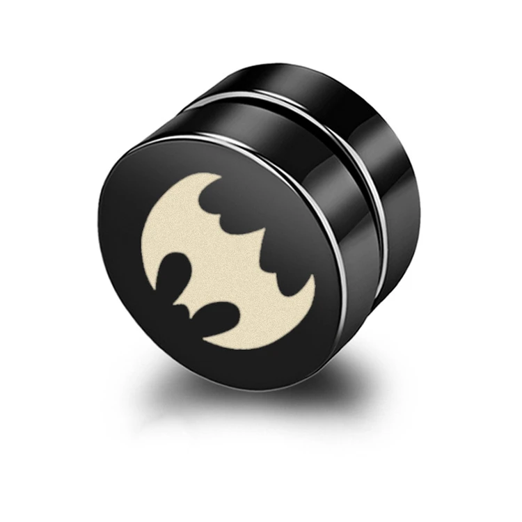 Orecchini pipistrello di Halloween scuri Design punk creativo