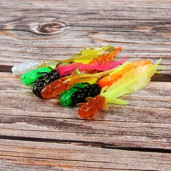 SL098 Factory Wholesale Soft Lure 5cm 7.5cm Swim Bait Fishing Lures Durable PVC Bass Sea Bass Salmon Lake Needle Tail Design – Soft Lure – view 5