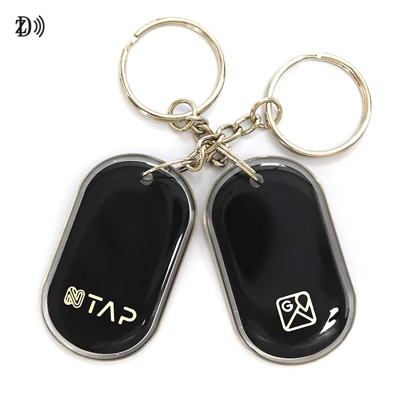 NFC TAG 13.56MHz PET/PVC/Metal NFC Chip Customized Waterproof Epoxy Tag RFID NFC Keychain Key Fob