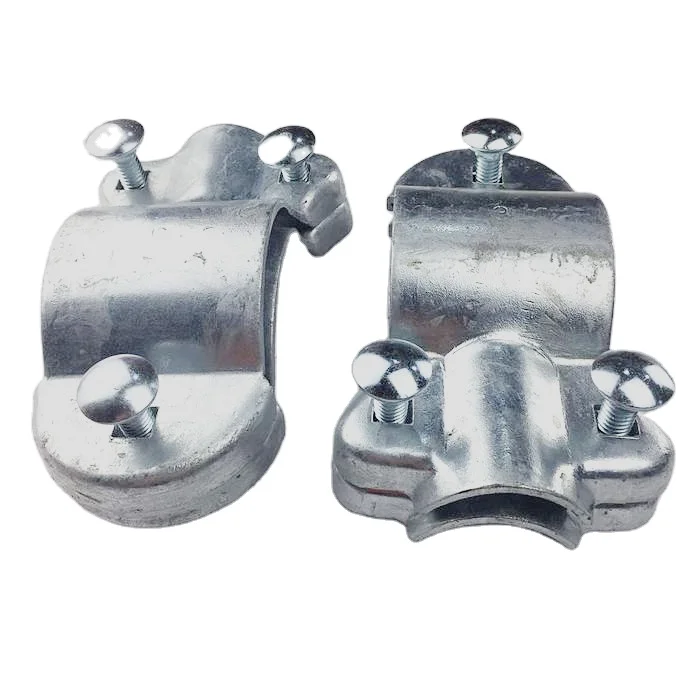 HDG steel pipe  clamp /Custom farm caw fence Pipe Clamp Fittings