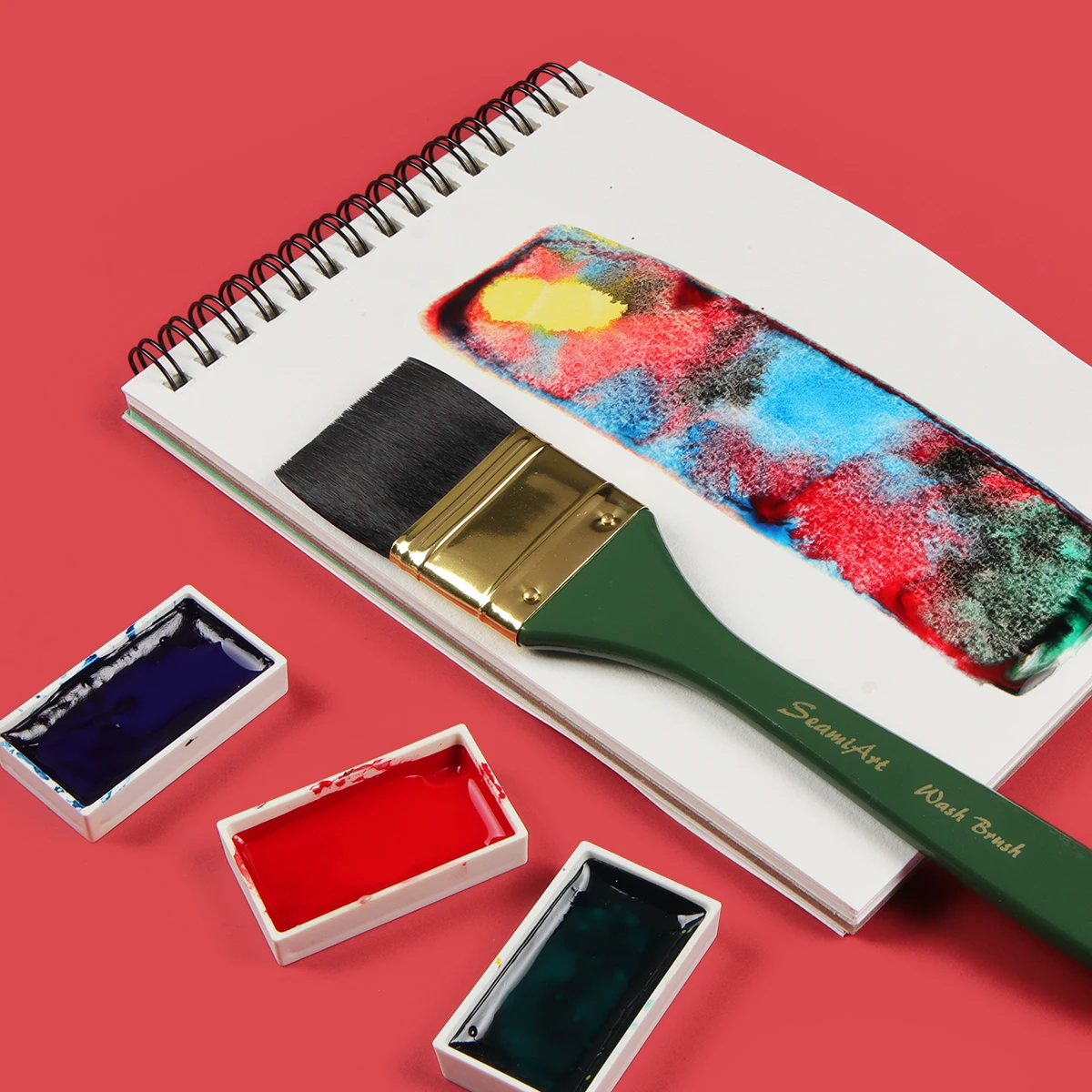 Одиночная распродажа, Рождественская зеленая плоская художественная кисть, художественная кисть для масляной живописи/акриловая/Акварельная кисть arte 11/2 #