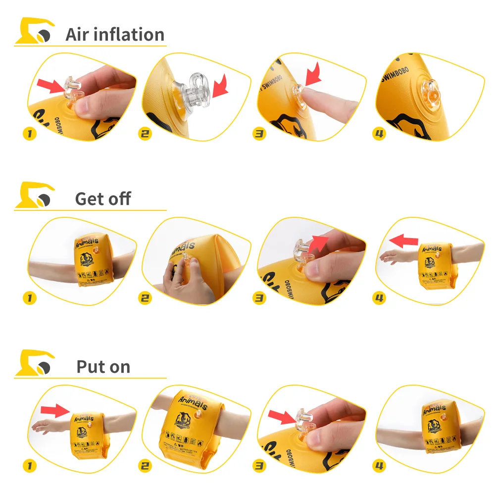 Swimbobo Fartory Custom New Child Swimming Rings Comfortable Good Looking Kids Arm Float Sleeve Ring Inflatable Baby Arm Ring