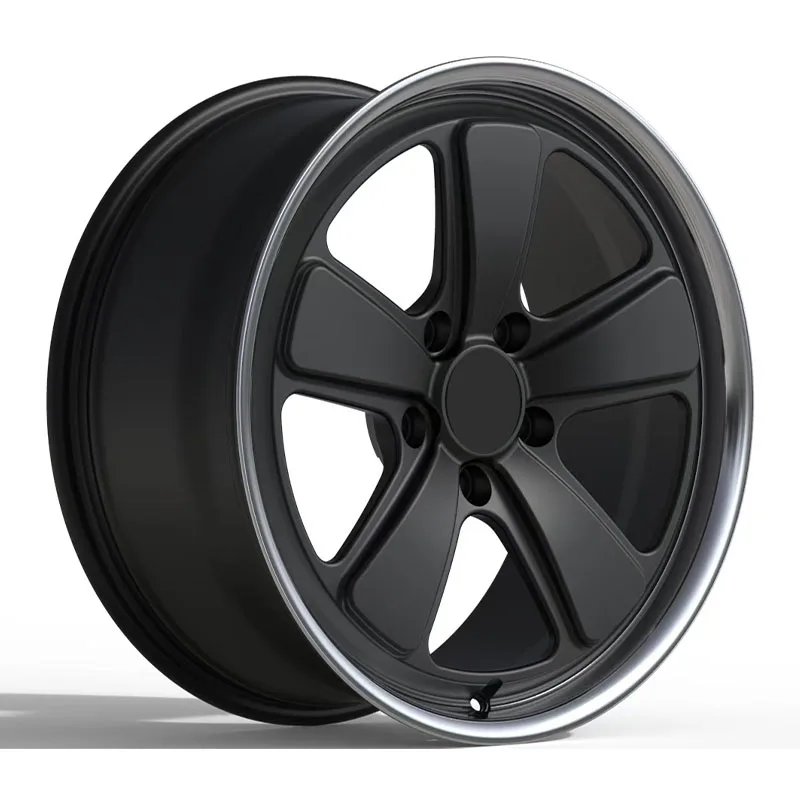 Two Color Gold Silver Custom High Quality Light Weight Two Piece Premium Forged Wheel 18 19 20 21 Inch 5X112 5X120 Alloy Car Rim details