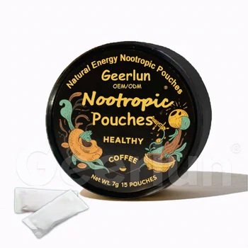 OEM ODM Nootropic Caffeine Pouches B Vitamins Boost Energy Focus Dietary Supplements No Sugar Pouches