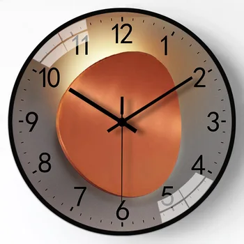 Hot Selling Luxury Quartz Wall Clock Light Shadow Single Face Quiet Decorative Clock for Home Living Room Wholesale