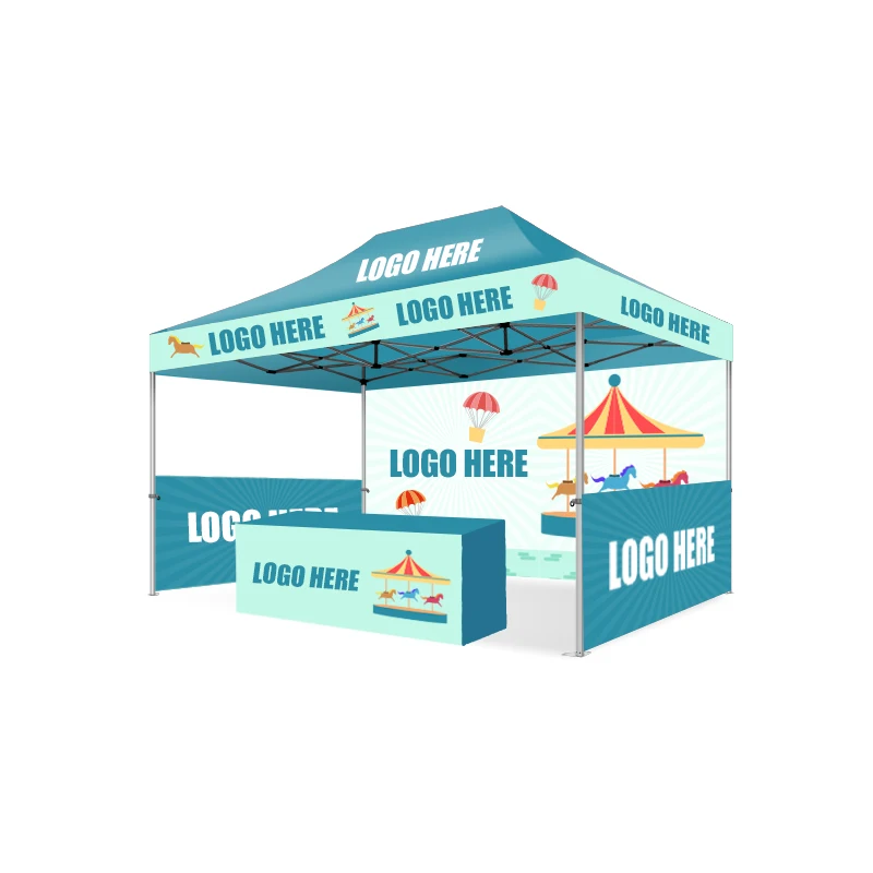 Custom Outdoor Event 3 X 3 Folding Printed Gazebo Canopy Aluminium Exhibition Tents