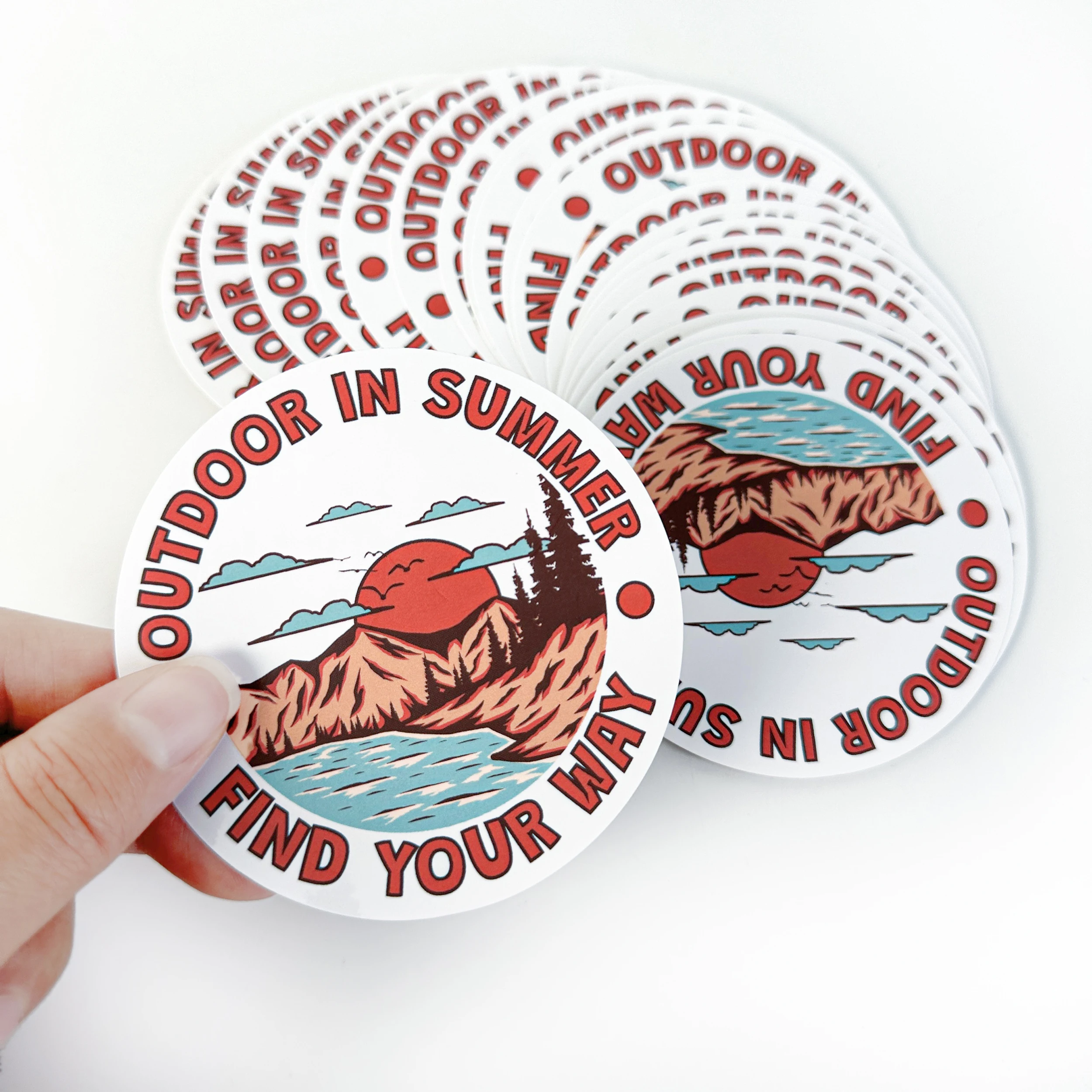 Custom Personalized Adhesive Vinyl Waterproof Stickers Individual Die Cut Logo Label for Promotion Cartoon Sticker