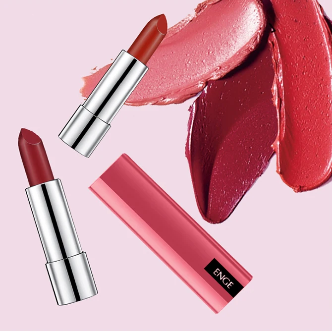 彩色化妆品防水持久私人标签哑光口红为女性嘴唇 - buy lipstick