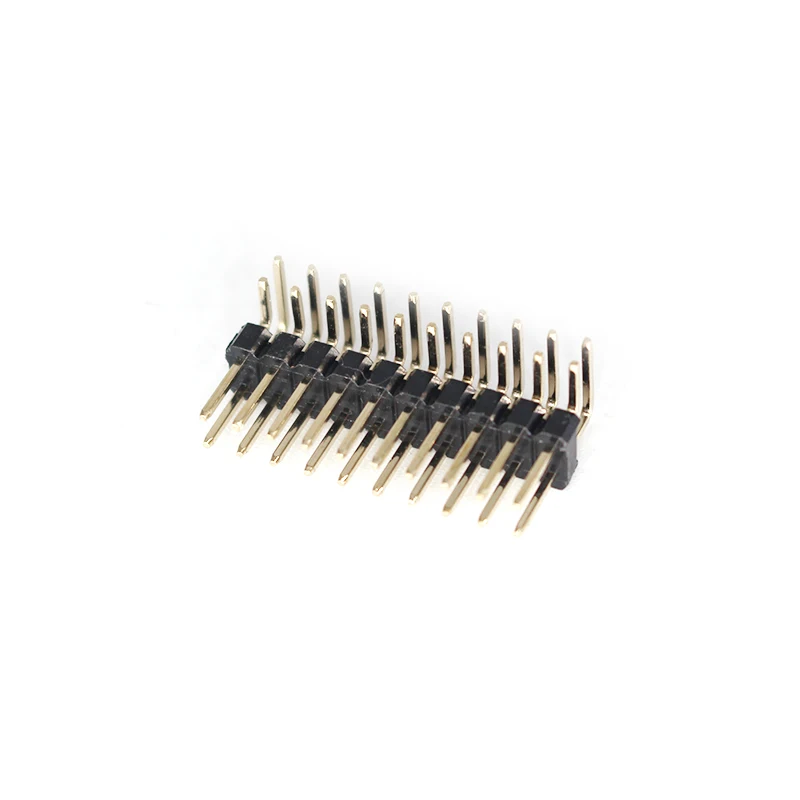 Pin Header Connector 16 Pin  90 Bent Sym Header 1.27mm 16p 2.54mm Pin Header Double Row Right Angle Type
