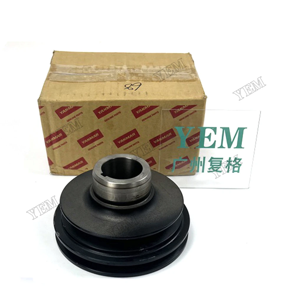 2TNE68 Crankshaft Pulley 119325-21670 Fit for Yanmar Excavator Forklift Diesel Engine Repair Parts.