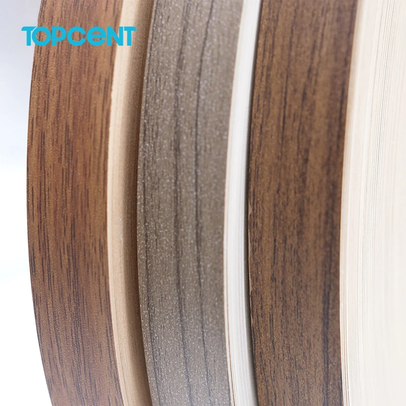For TOPCENT PVC Edge Strips Pvc Abs Countertop Edging Trim for Particle Board High Quality Edge Banding