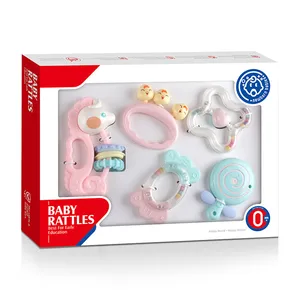 Good Quality Rattle Toys 5 Pieces Baby Rattle Set Handbell Set Baby Music Toys