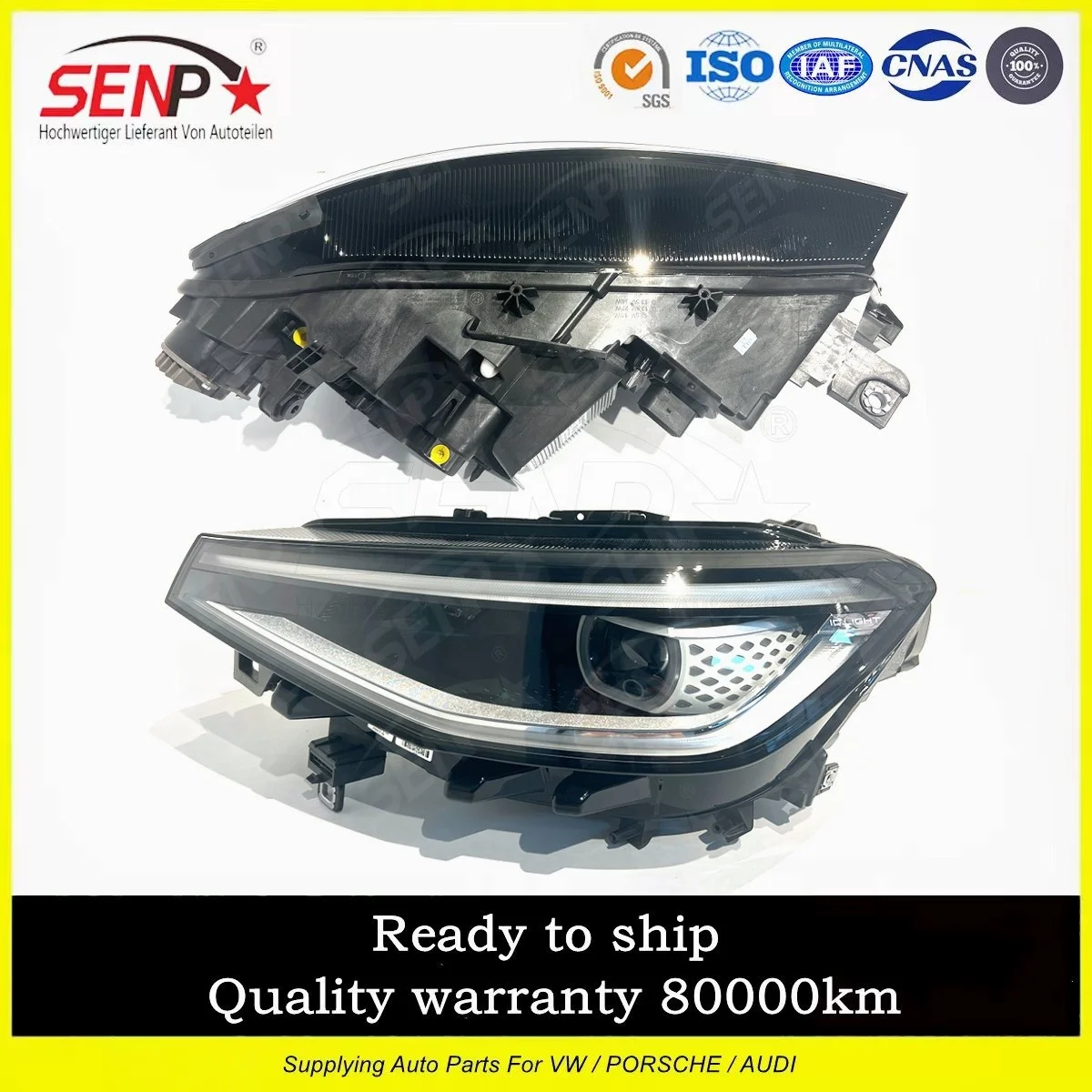 Senp High Quality Car Bumpers LED Headlights Shock Absorbers