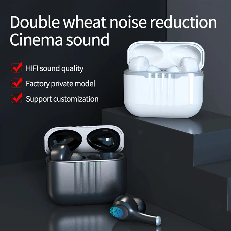 J7 TWS Earbuds with ANC Noise Cancelling Wireless Gaming Headset and Sliding Case JL Chipset