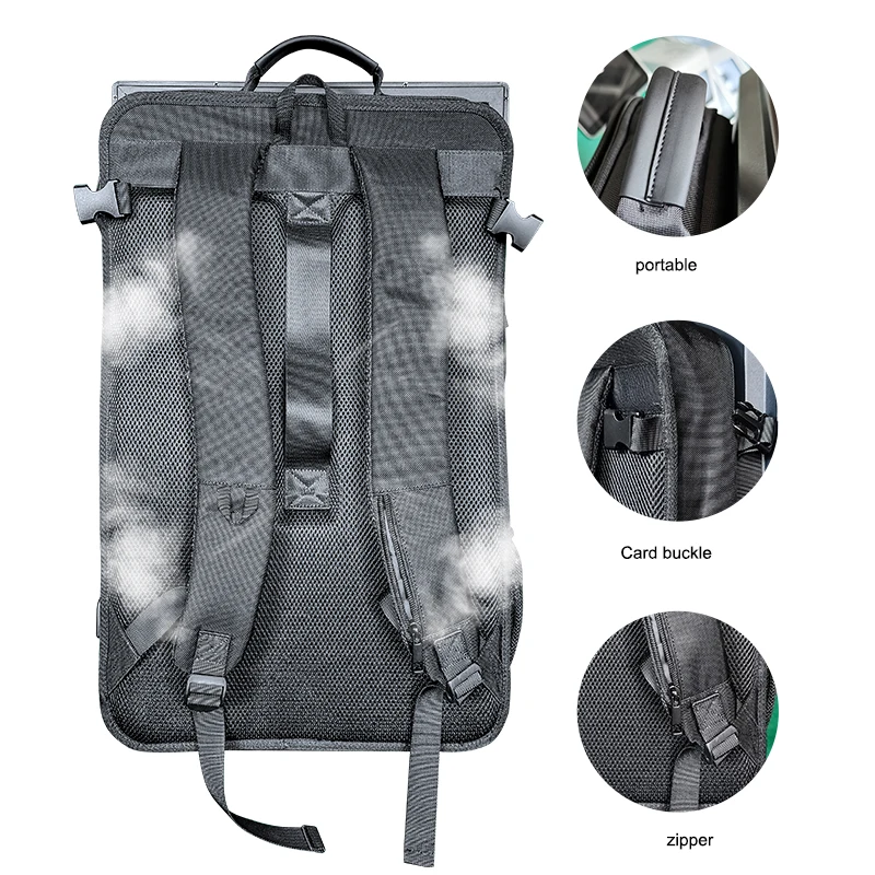Backpack Walking Billboard 27 Inch Indoor Outdoor Android LCD Advertising Players Mobile Digital Signage Display