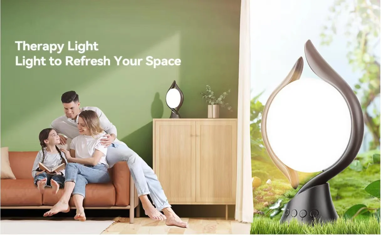 Lampada Terapia Luce 10000 Lux LED - Regolabile In Luminosità E Colore, Timer, Touch Control - Foto 7