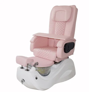 luxury nail salon furniture pink color cheap spa pedicure and massage chairs for foot spa for girls