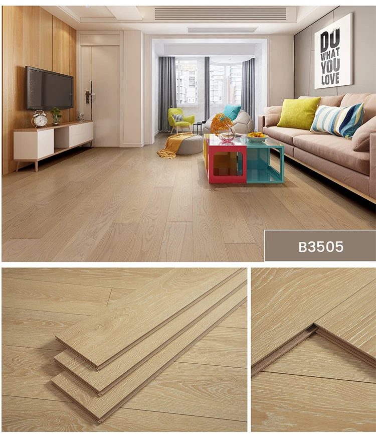 Commonly Used In The Philippines Laminated Flooring Anti-slip 3.5mm ...