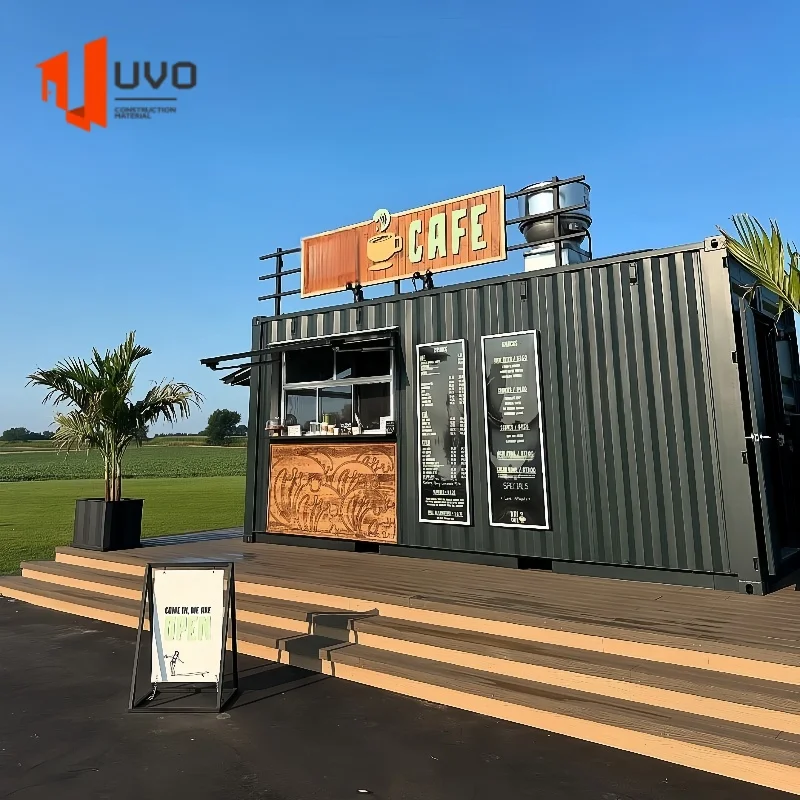 UVO Prefabricated Modular Mobile Shipping Container Shop Booth Movable Shop India Customized Retail Outlets