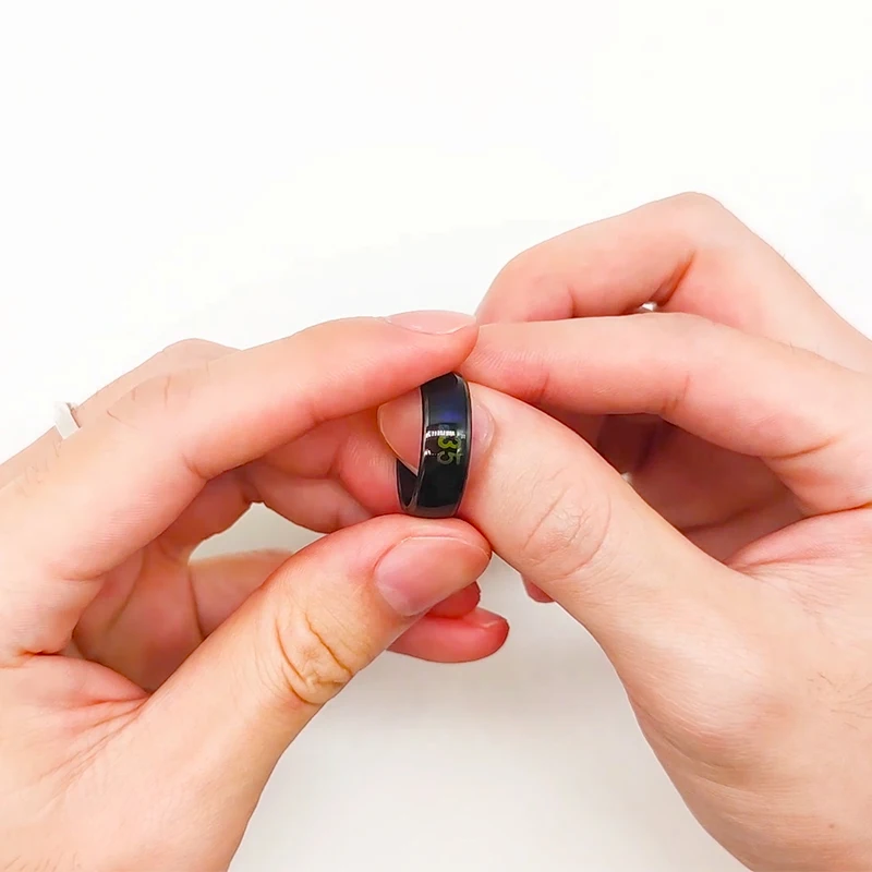 Multifunction Magic Ring Intelligent NFC Smart Ring for NFC Android Mobile Phone and Temperature Sensing