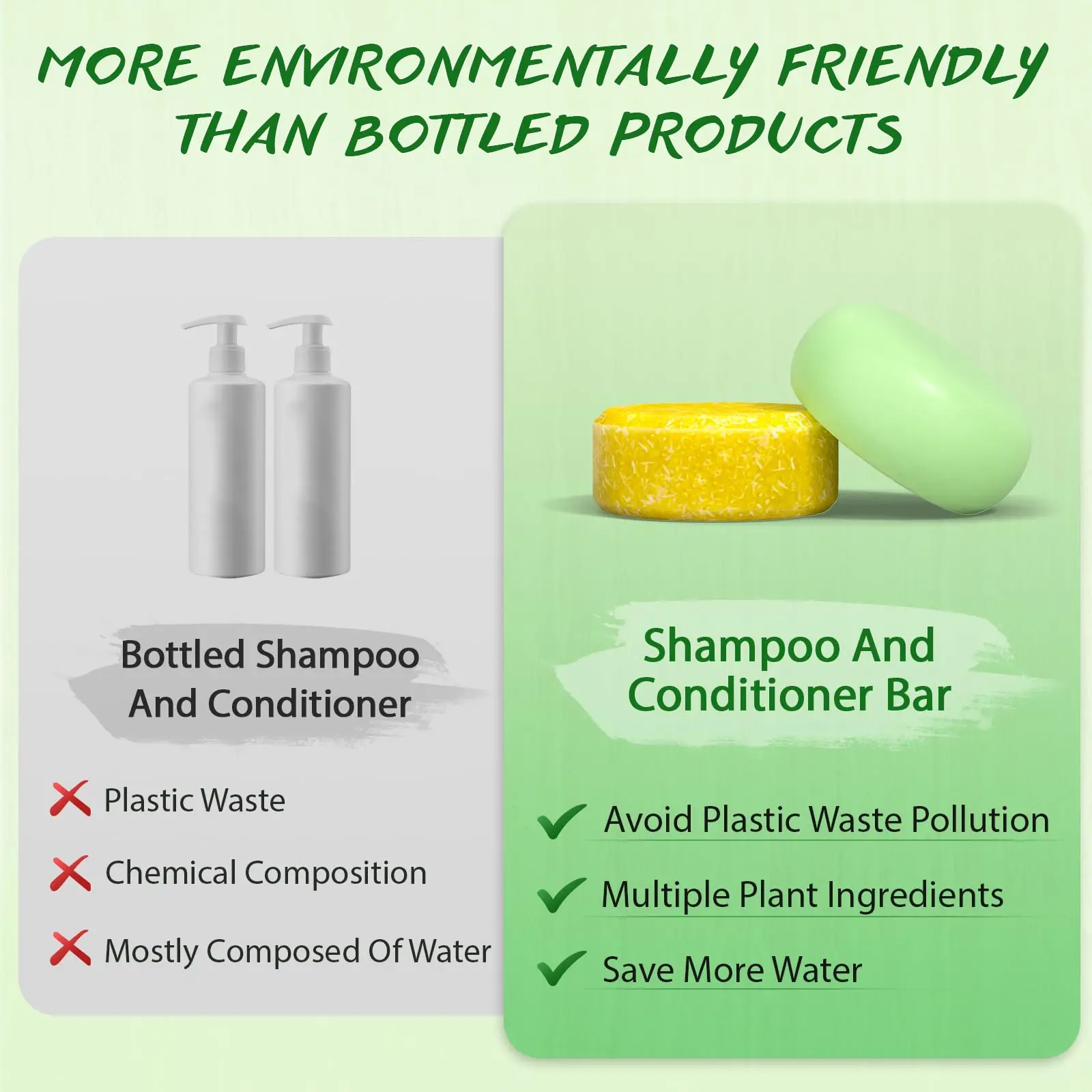 Custom Private Label No SLS Sulfur Freer Rosemary Biotin Deeply Moisturizes Hair Shampoo and Conditioner Bar Soap Solid Handmade