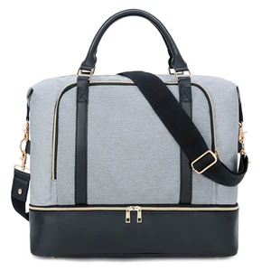 New Arrival Women Tote Weekender Overnight Travel Duffle Bag with Shoe Compartment