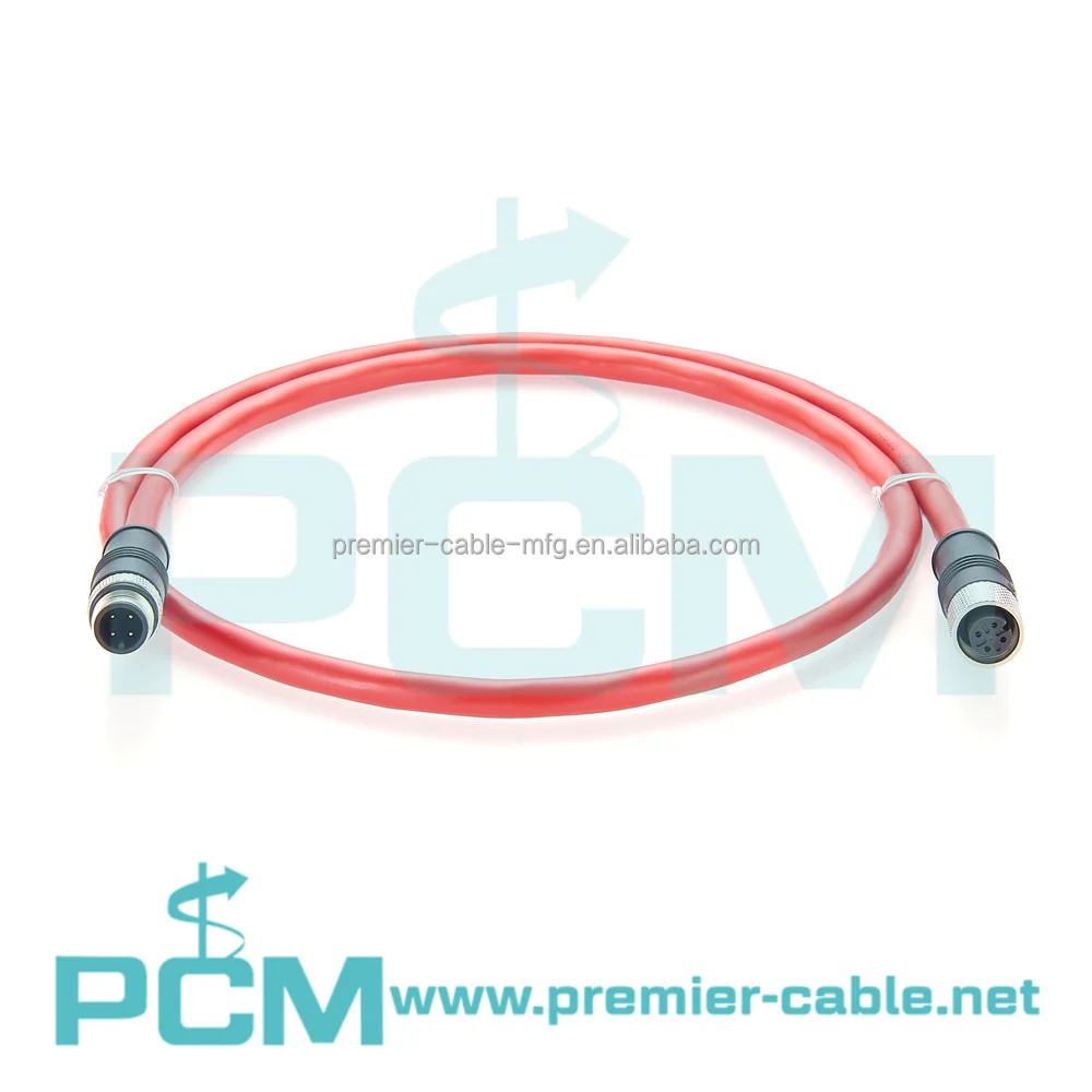 CC-Link M12 4Pin Male to Female Automation Control Systems Cable details