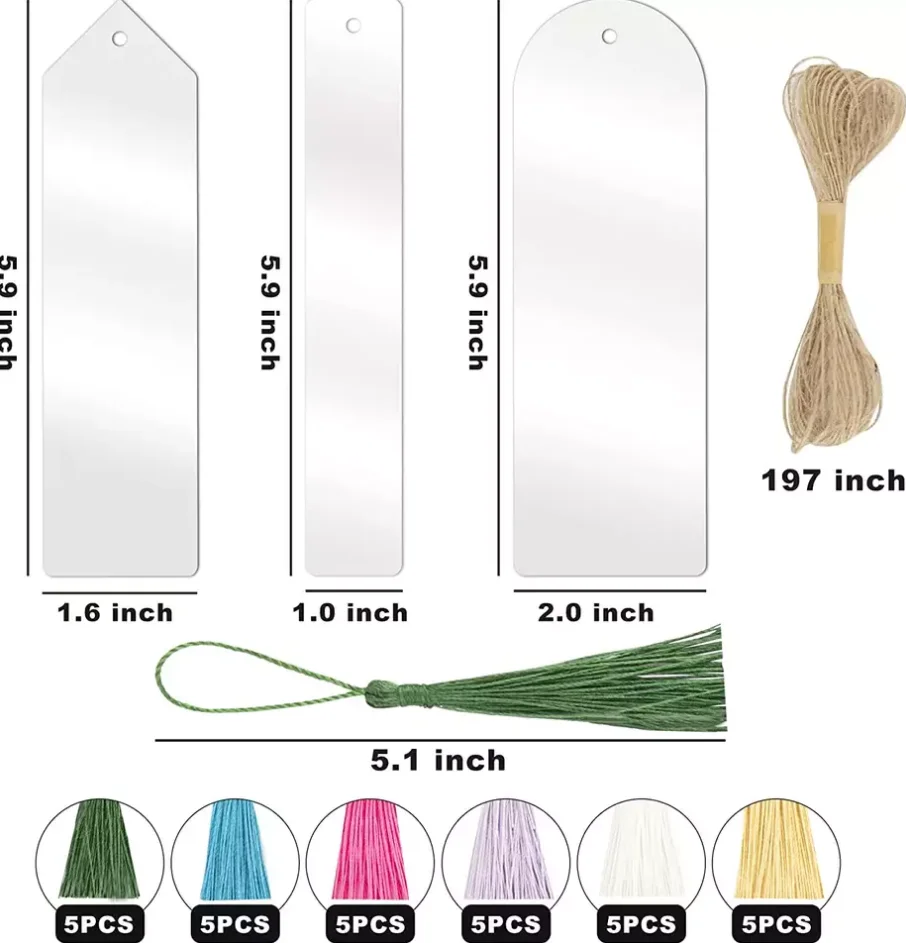 Wholesale Factory Acrylic Bookmarks Blanks Bulk Clear Bookmark Buy Acrylic Bookmarks,Clear