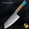 7'' cleaver knife  blue
