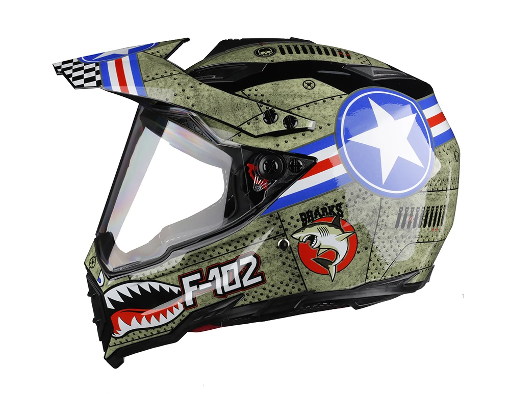 ABS Helmet Motocross DOT Full Face Riding off Road Motorcycle