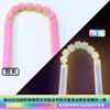 28cm colorful luminous nunchaku