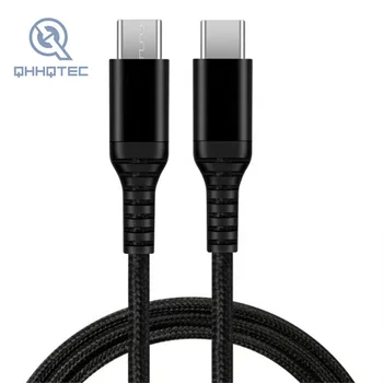 Hot Selling Nylon Charger Cable USB C Type-C 60W Fast Data Cables Phone Charging Cables For iPhone Wireless Charger