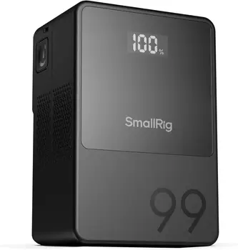 SMALLRIG V Mount Battery VB99,  V-Mount Battery with for Camera, Camcorder, Monitor, Video Light, Black -3580BC,Orange - 4929AC
