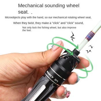 Fishing Fans Fuji Guide Ring Half Ejection Ultra-Soft Micro-Object Horse Mouth Rod Gun Straight Handle Lu Ya White Fishing Rod – Soft Lure – view 3