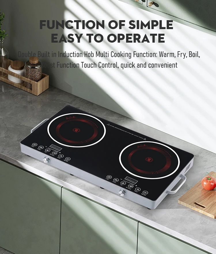 Wholesale Double Burner Touch Control Induction Cooker Small Kitchen ...