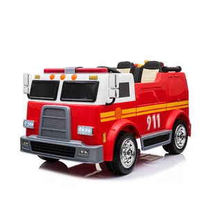 Battery Powered Kids Fire Truck Ride on Car with 12V Battery