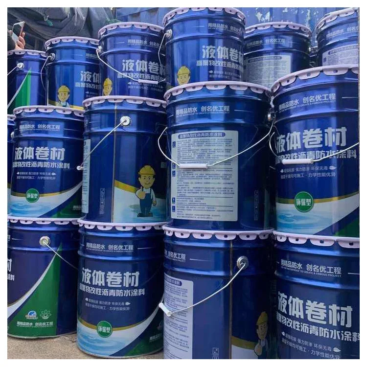 Eco Friendly Anti-corrosion Liquid Bitumen SBS Rubber Asphalt Waterproof Spray Coating Epoxy Paint for Roof Building Material