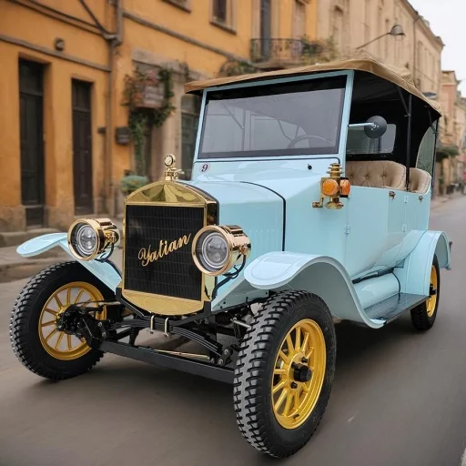 Yatian Vintage Retro 5-Seat Electric Sightseeing Car and Shuttle Bus