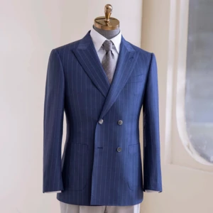 Haute Couture Men's Bespoke Wedding Suit 100% Wool 120-150 'Super British Fabric' Single Breasted Pant Coat Design High Quality