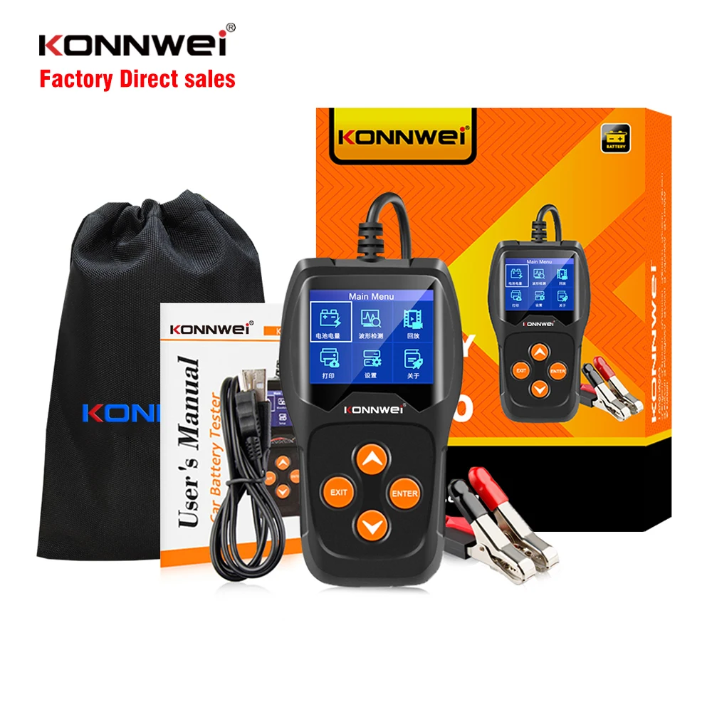 Konnwei Multilanguage Hybrid Battery Tester Helpful Tool For
