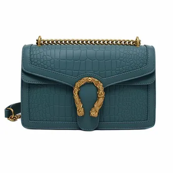 Lock Chain Luxury Shoulder Messenger Bags Elegant Female Small Square Bag Leather Bags Women Handbags Ladies