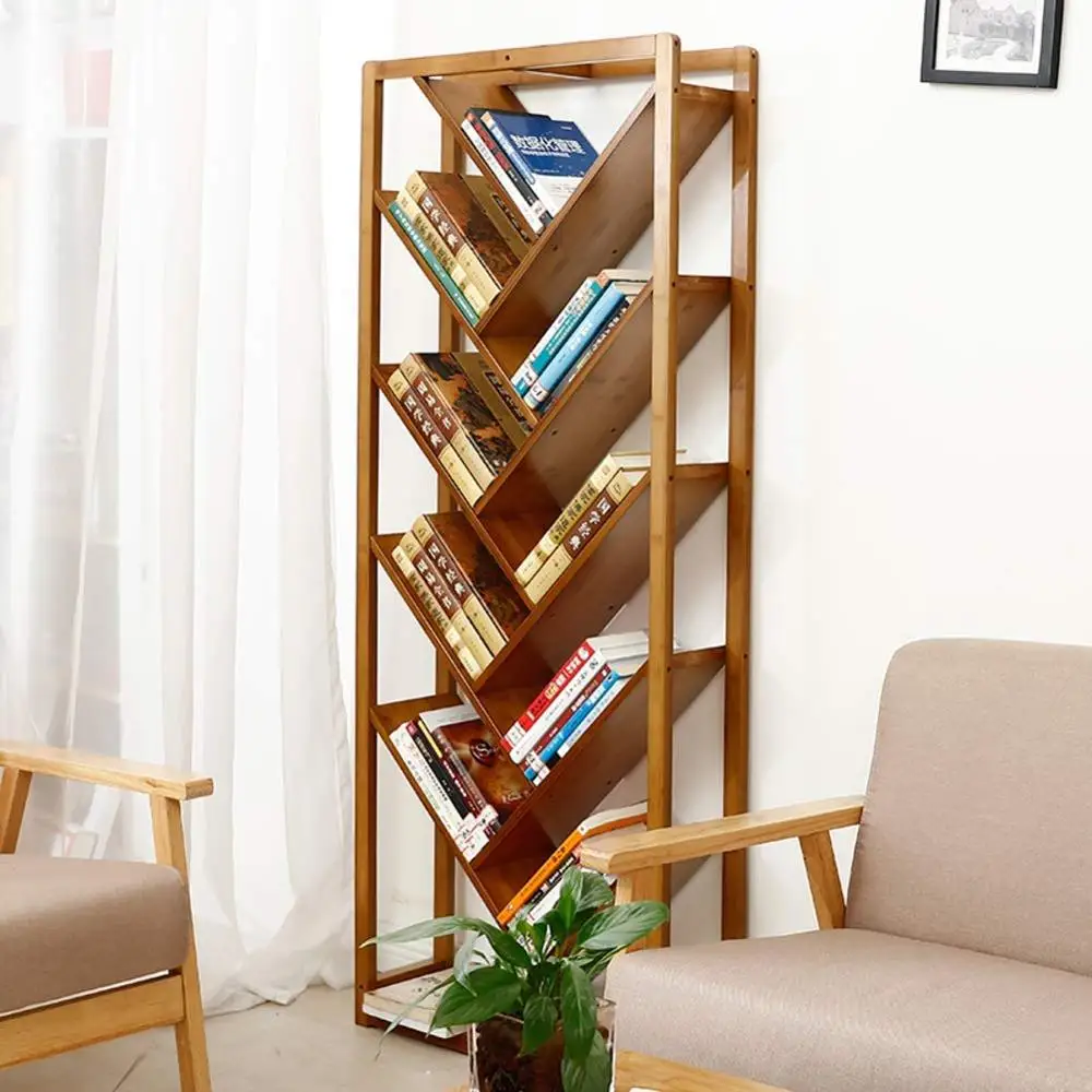 
 Высокое качество натуральный бамбук 5 круглый Ланч-бокс дерево в форме книжный шкаф для хранения Организатор для дома и офиса  