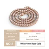 4MM chain + rose gold plated