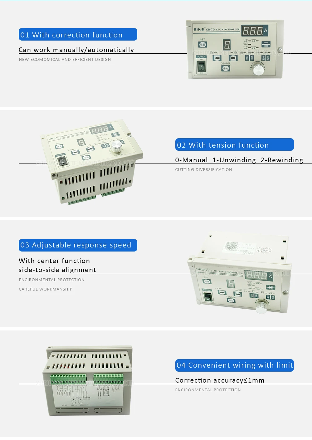 GHPセットブロック　cocキー　cocエキスパンダー　クランプ　4点セット High Quality HHGK GB Series EPC Controller for Printing
