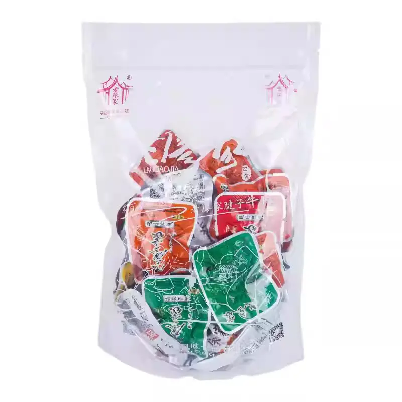 Factory Price Assorted Beef Jerky Snack Six Flavored Dried Meat in Bag Packaging Chinese Style Beef Snack Food