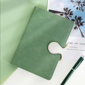In Stock Magnetic Buckle Simple A5 Leather Hardcover Notebook High Quality Planner Journal Notebook for School