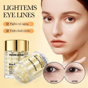 Gentle Allantoin Rice Extract Hyaluronic Acid Polypeptide Organic Eye Cream Moisturizing Firming Anti-Puffiness Dark Circles
