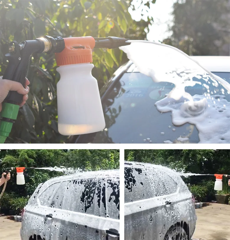 Heavy Duty Snow Foaming Cannon For Hose Car Wash Foamer Low Pressure