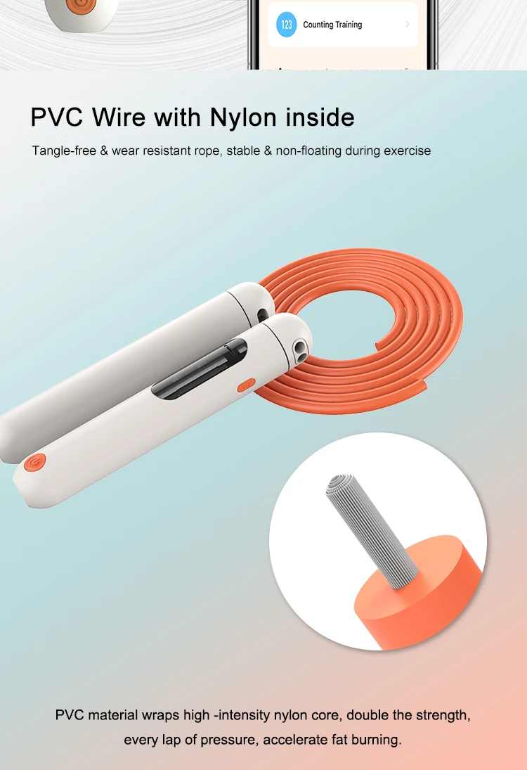Adjustable Pvc Rope Digital Counter Skipping Rope For Home Gym Workout ...